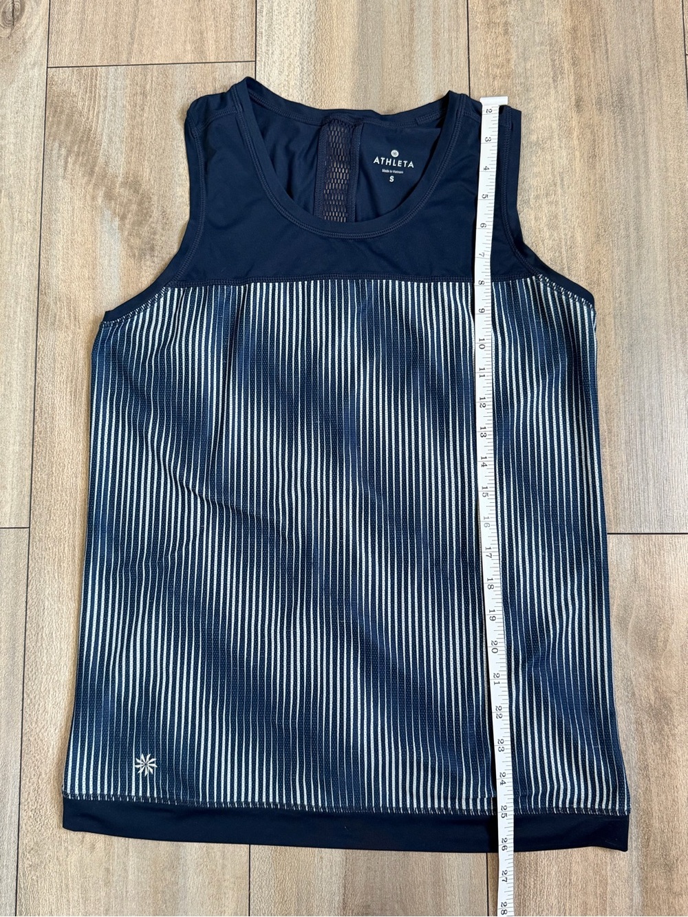 Athleta Navy and White Striped Performance Tank - Picture 4 of 9